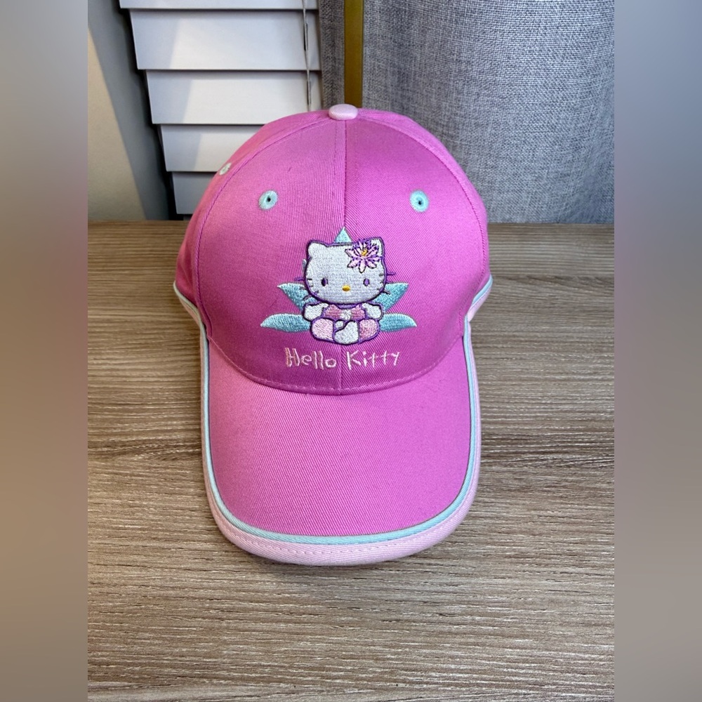Hello Kitty Pink and Light Blue Embroidered Cap